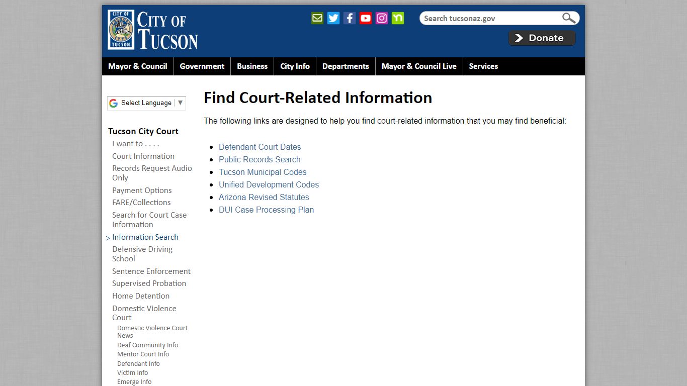 Find Court-Related Information | Official website of the ...